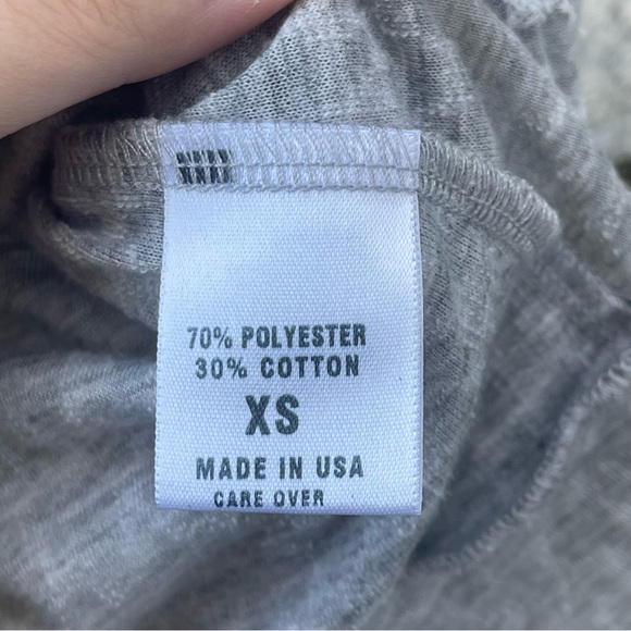 Lightweight Longsleeve Grey Cheetah Print Top - Tee by Bit Star - Size XS - Picture 5 of 8